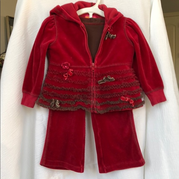 Kate Mack Other - 3 Piece Velour Track Suit. Pants, jacket, shirt